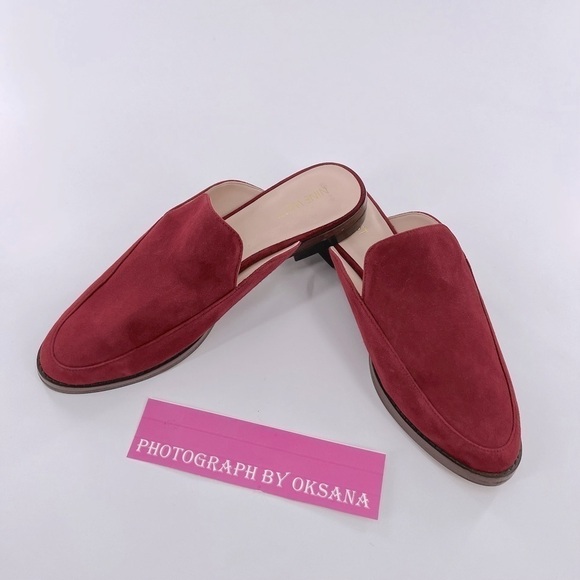 Nine West  Women's Mules size 8 M Burgundy Suede - Picture 4 of 11